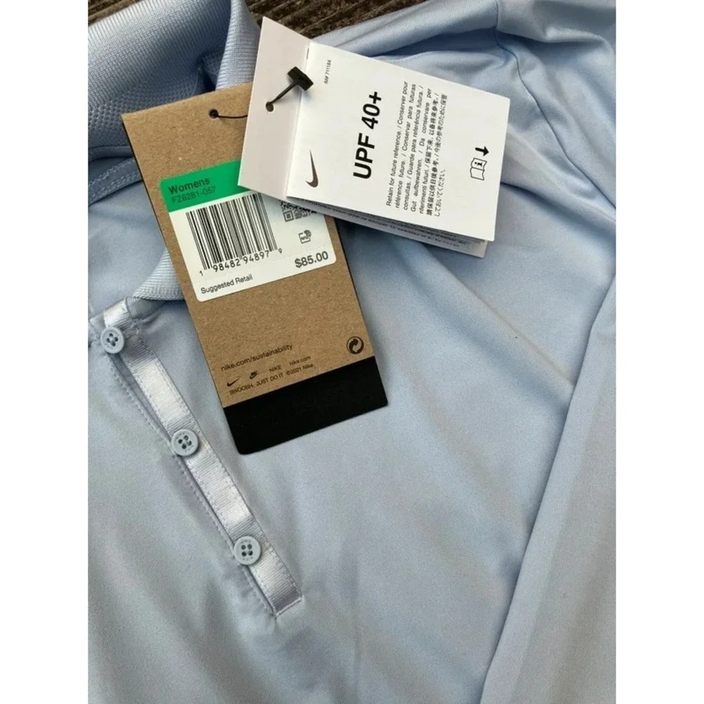 Women's long sleeve golf polo Nike Dri-FIT Tour NWT FZ6281-057 Rare! Xl
